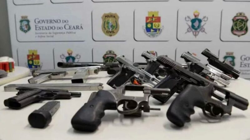 Ceará ultrapassa 5 mil apreensões de armas de fogo nos nove primeiros meses de 2025
