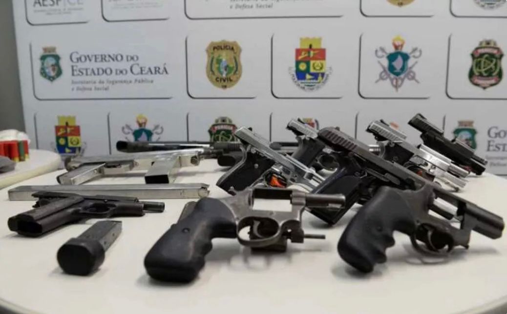 Ceará ultrapassa 5 mil apreensões de armas de fogo nos nove primeiros meses de 2025