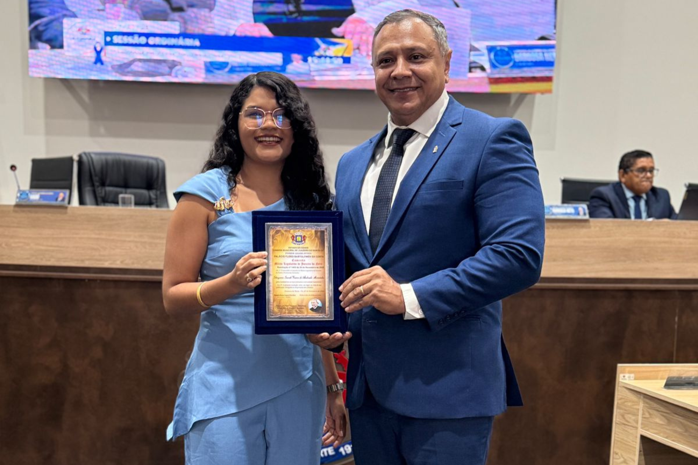 Vereador Cleilson Móveis participa de homenagem à primeira caririense aprovada para a carreira diplomática