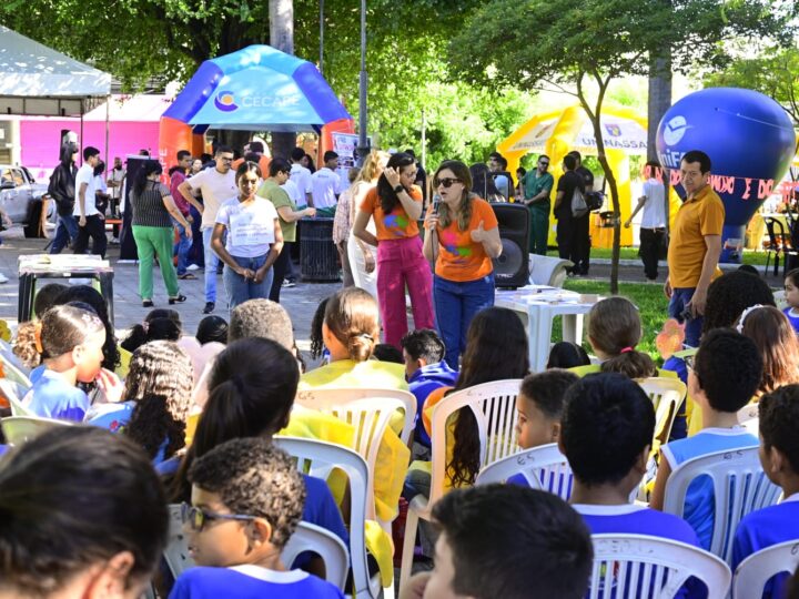 Praça Padre Cícero recebe ação do Maio Laranja com serviços e conscientização