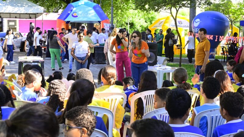 Praça Padre Cícero recebe ação do Maio Laranja com serviços e conscientização