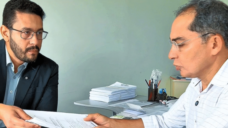 Vereador Vandinho Pereira recebe documentos da Procuradoria para fortalecer investigação da CPI da CAGECE