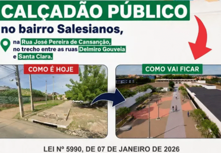 Rita Monteiro destina emenda para construção de calçadão no bairro Salesianos