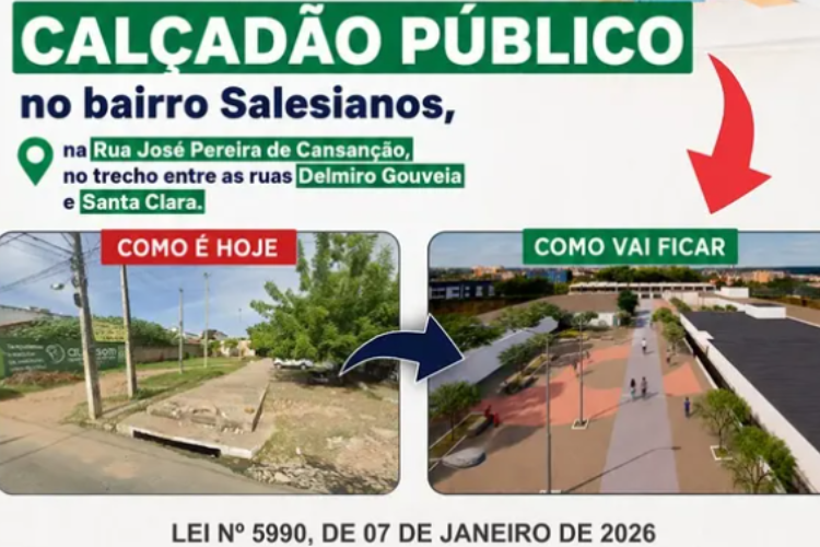 Rita Monteiro destina emenda para construção de calçadão no bairro Salesianos