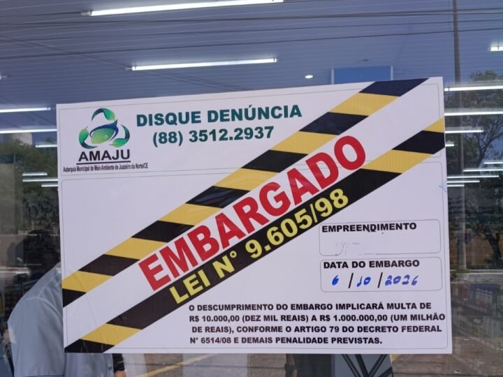 AMAJU embarga estabelecimentos de saúde por irregularidades ambientais em Juazeiro do Norte