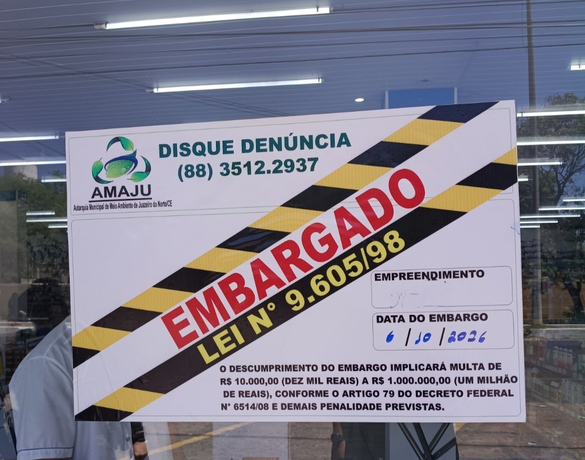 AMAJU embarga estabelecimentos de saúde por irregularidades ambientais em Juazeiro do Norte